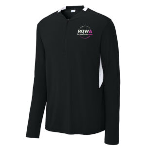 Clinton Girls WC Sport-Tek Men Club 1/4-Zip Pullover-Black/White