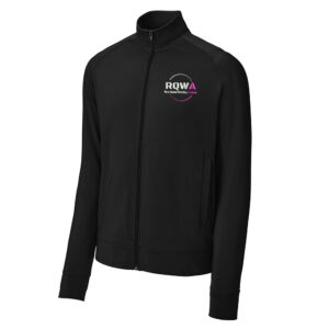 Clinton Girls WC Sport Tek Men Sport Wick Stretch Full Zip Cadet Jacket-Black
