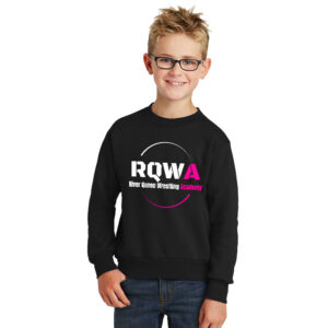Clinton Girls WC Youth Fleece Crewneck Sweatshirt-Black