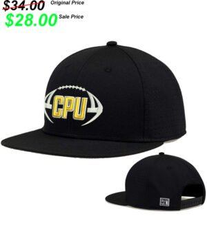 CPU Football PG The Game Perforated GameChanger Snapback Cap-Black
