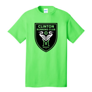 Clinton Running Club Unisex Short Sleeve Tee-Neon Green