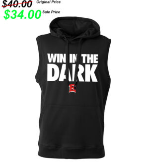 DM East Football PG Agility Sleevless Hoodie Men-Black (L, XL, 2X)