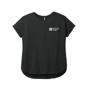 EICC Mercer and Mettle Women’s Stretch Crepe Crew-Deep Black