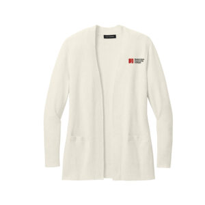 EICC Port Authority Women’s Easy Care Open-Front Cardigan Sweater-Oatmeal Heather