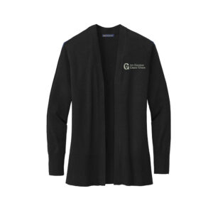 1st Gateway Brooks Brothers Women’s Cotton Stretch Long Cardigan Sweater-Deep Black