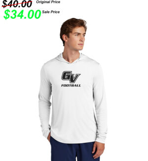 GV FB Gear Sport-Tek Men Posi-UV Pro Long Sleeve Hoodie-White