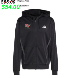GV FB Gear Adidas Game and Go Men Full Zip performance hoodie – BLACK