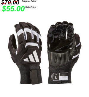 GV FB Gear Adidas ADIZERO CHAOS Lineman padded football gloves -BLACK