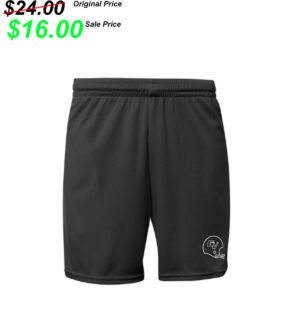 GV FB Gear A4 7″ Flatback Mesh shorts  with side pockets-Black