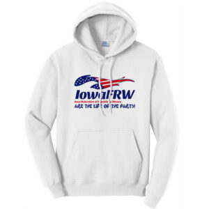 Iowa FRW Unisex Fleece Hooded Sweatshirt-White