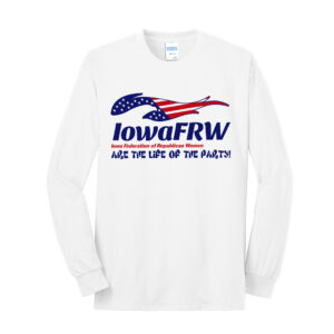 Iowa FRW Unisex Cotton Long Sleeve Tee-White