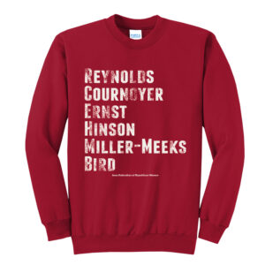 Iowa FRW Unisex Fleece Crewneck Sweatshirt-Red