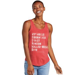 Iowa FRW District Women’s Relaxed Tri Blend Relxed Tank-Red Frost