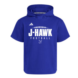 J Hawk FB Adidas  Dugout NWV Short Sleeve Hoodie- ROYAL