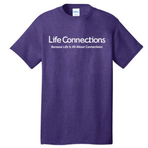 Life Connections Unisex Short Sleeve Tee-Heather Purple