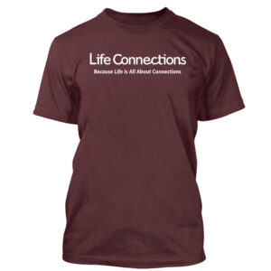 Life Connections Unisex Short Sleeve Tee-Maroon