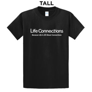 Life Connections Tall Short Sleeve Cotton Tee-Black