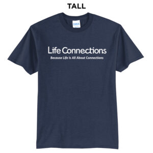 Life Connections Tall Short Sleeve Cotton Tee-Navy