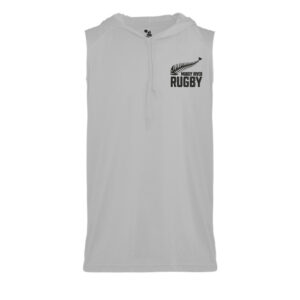 Muddy River Rugby Badger B-Core Sleeveless Hood Tee-Silver
