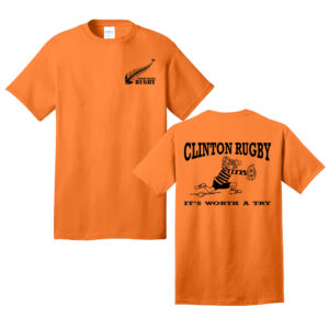 Muddy River Rugby Unisex Short Sleeve Tee-Neon Orange