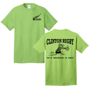 Muddy River Rugby Unisex Cotton Short Sleeve Tee-Lime