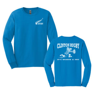 Muddy River Rugby Unisex Cotton Long Sleeve Tee-sapphire