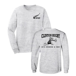 Muddy River Rugby Unisex Cotton Long Sleeve Tee-Ash