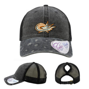 MSP Stars SB Infinity Her Women’s Printed Visor with Mesh Back Cap-Black/Black Leopard