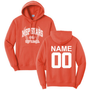 MSP Stars SB Unisex Fleece Hooded Sweatshirt-Orange