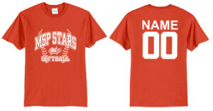 MSP Stars SB Unisex Basic Short Sleeve Tee-Orange
