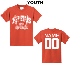 MSP Stars SB Youth Short Sleeve Tee-Orange