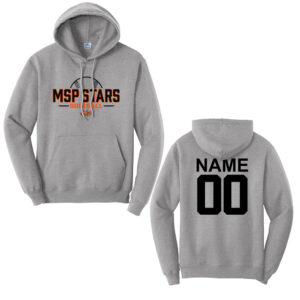 MSP Stars SB Unisex Fleece Hooded Sweatshirt-Grey