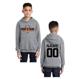 MSP Stars SB Youth Fleece Hooded Sweatshirt-Grey