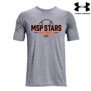 MSP Stars SB Under Armour Athletics soft cotton blend T-shirt-Steel Grey