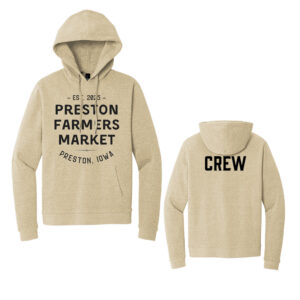 Preston Farmers Market Crew Rah-Rah District Perfect Tri Fleece Unisex Pullover Hoodie-Desert Tan Heather
