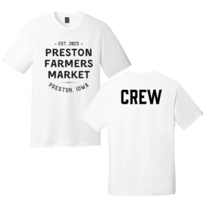 Preston Farmers Market Crew Rah Rah Unisex clothing District Perfect Tri-blend  Crew Tee-White
