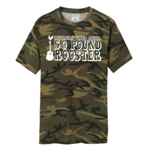50 Pound Rooster Band Unisex Short Sleeve Tee Cotton-Military Camo
