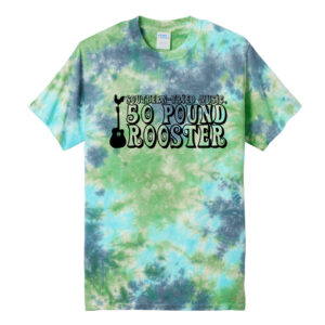 50 Pound Rooster Band Unisex Crystal Tie Dye Short Sleeve Tee-Planet Earth Colorburst