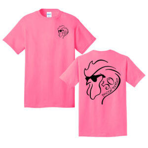 50 Pound Rooster Band Unisex Short Sleeve Tee-Neon Pink