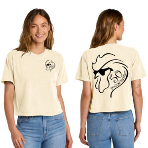 50 Pound Rooster Band Comfort Colors Women’s Heaveweight Boxy Fit Slightly Cropped T-Shirt-Ivory