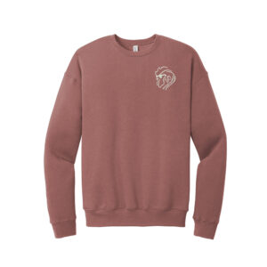 50 Pound Rooster Band Bella and Canvas Unisex Sponge Fleece Drop Shoulder Sweatshirt-Mauve