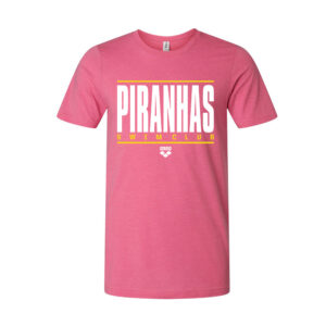 Piranhas Swim Unisex Premium Short Sleeve Tee-Heather Charity Pink