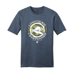 Piranhas Swim Unisex District Premium Short Sleeve Tee-Heathered Navy