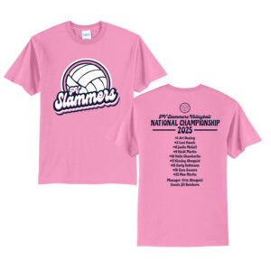 PV Slammers National Champ Unisex Short Sleeve Tee-Candy Pink