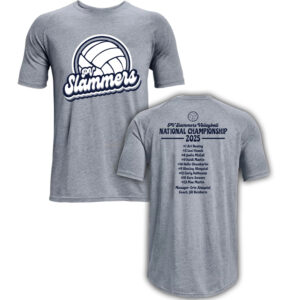 PV Slammers National Champ Under Armour Athletics soft cotton blend T-shirt Men-Steel Grey