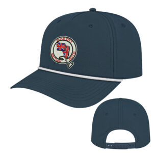 QC British Auto Club Athletic Rope Cap-Dark Blue/ White EMBROIDERY