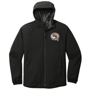 QC British Auto Club Port Authority Men Essential Rain Jacket-Black EMBROIDERY