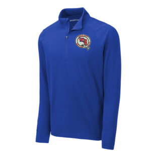 QC British Auto Club Sport-Tek Men Lightweight French Terry 1/4-Zip Pullover-True Royal EMBROIDERY