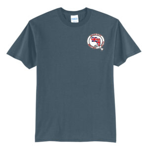 QC British Auto Club Unisex Short Sleeve Tee-Steel Blue SCREEN PRINT