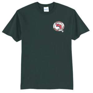 QC British Auto Club Unisex Short Sleeve Tee-Dark Green SCREEN PRINT